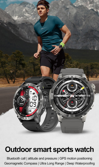 Смарт-годинник North Edge GPS Smart Titan з компасом розумний годинник North Edge #8400