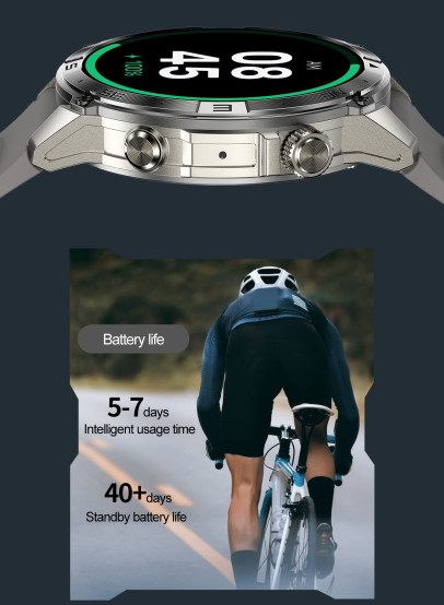 Смарт-годинник North Edge GPS Smart Titan з компасом розумний годинник North Edge #8402