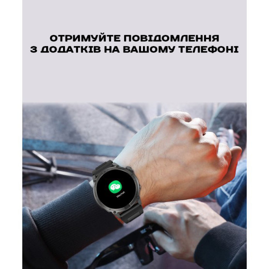 Смарт-годинник North Edge GPS Titan Black Spider з компасом #11372