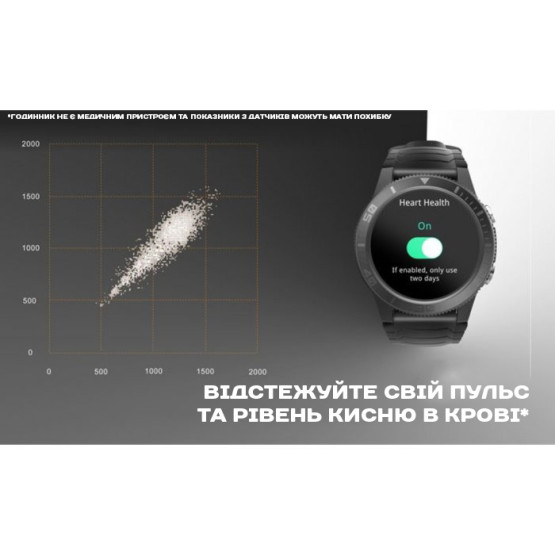 Смарт-годинник North Edge XTrek PRO 5Bar з компасом розумний годинник North Edge #6715