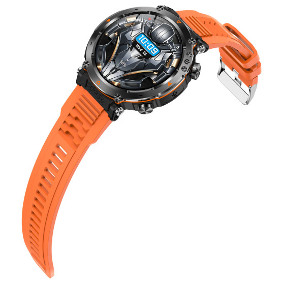 Смарт-годинник Smart Avation Pro Orange, 2 ремінці розумний годинник UWatch #9807