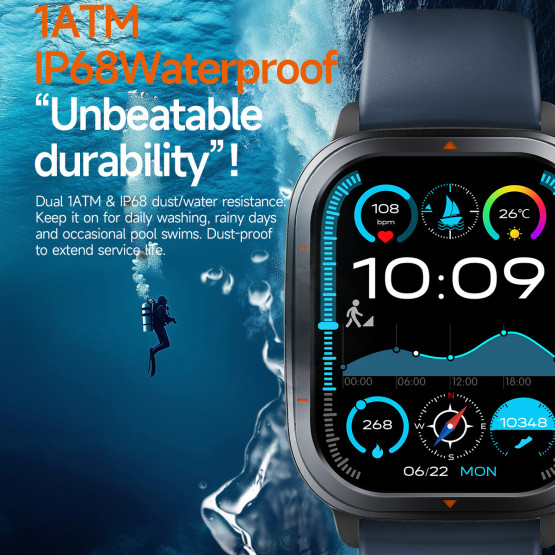 Смарт-годинник Smart Bavaro Nano Rubber 2 ремінці розумний годинник UWatch #11775