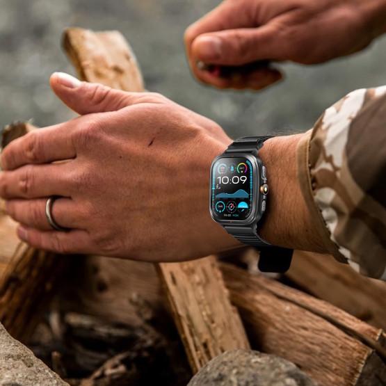 Смарт-годинник Smart Bavaro Nano Rubber 2 ремінці розумний годинник UWatch #11768