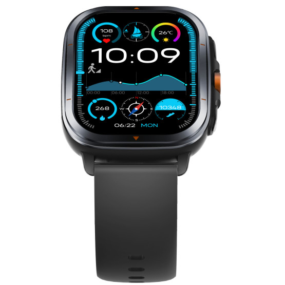 Смарт-годинник Smart Bavaro Nano Rubber 2 ремінці розумний годинник UWatch #11771