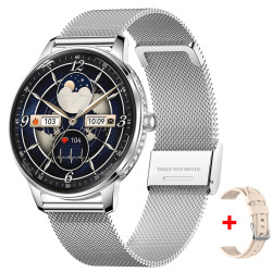 Купити смарт-годинник smart brilliant slim silver 2 ремінці недорого