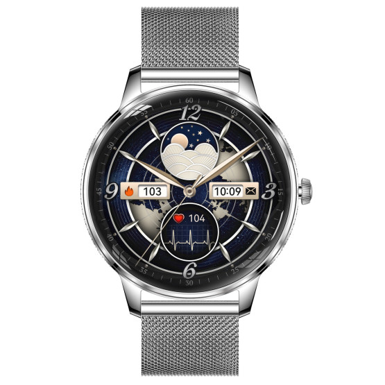 Смарт-годинник Smart Brilliant Slim Silver 2 ремінці #13669