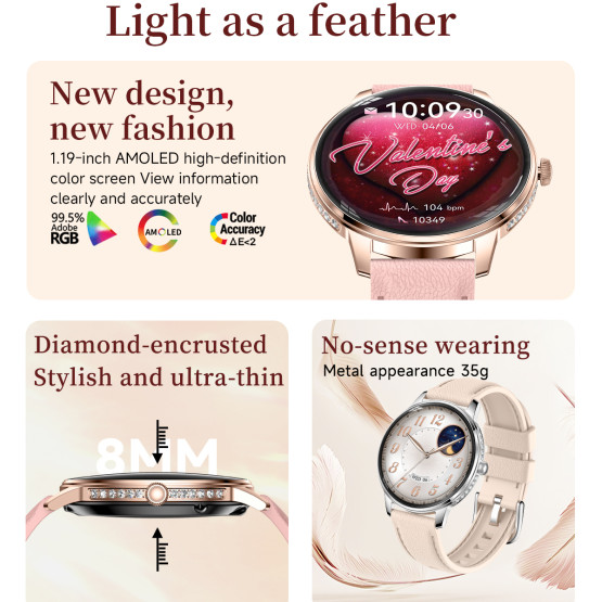 Смарт-годинник Smart Brilliant Slim Silver 2 ремінці #13670
