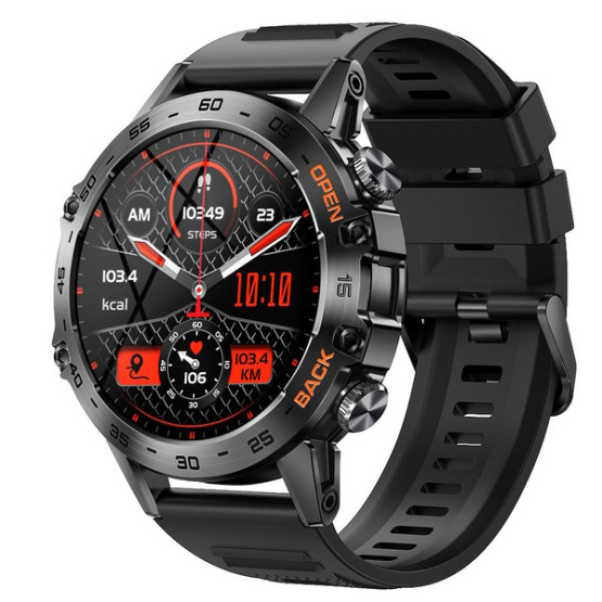 Смарт-годинник Smart Delta K52 Black Rubber, 2 ремінці розумний годинник UWatch