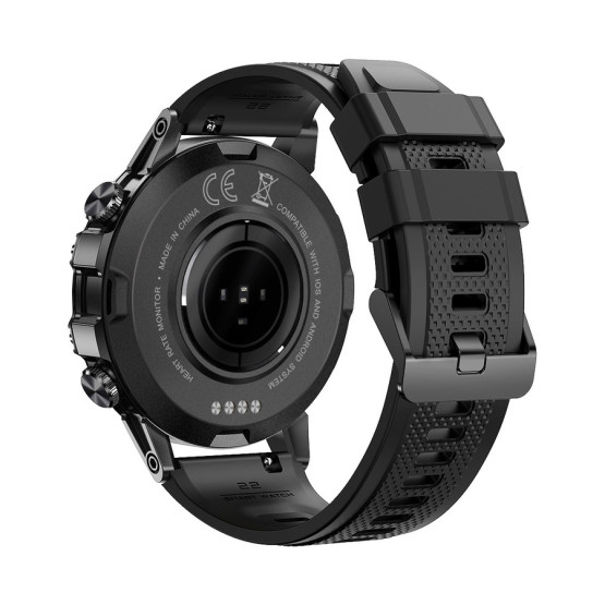 Смарт-годинник Smart Delta K52 Black Rubber, 2 ремінці розумний годинник UWatch #6487