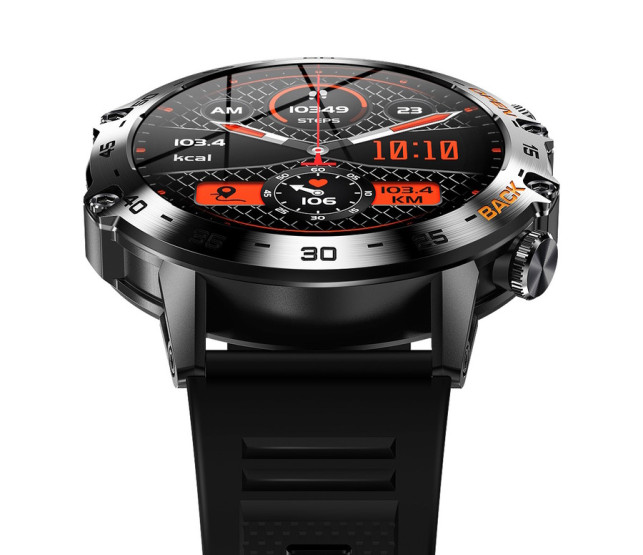 Смарт-годинник Smart Delta K52 Black Rubber, 2 ремінці розумний годинник UWatch #6476