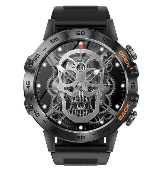 Смарт-годинник Smart Delta K52 Black Rubber, 2 ремінці розумний годинник UWatch #6478