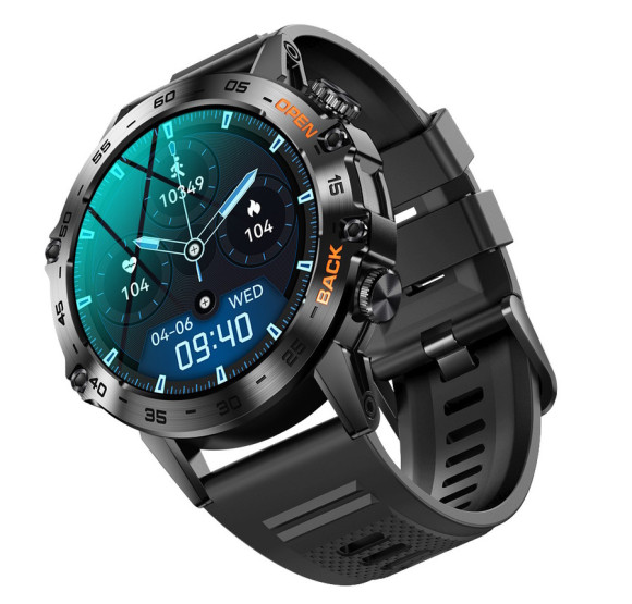 Смарт-годинник Smart Delta K52 Black Rubber, 2 ремінці розумний годинник UWatch #6482