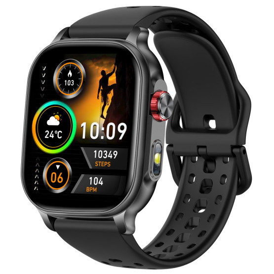 Смарт-годинник Smart Energy Rubber Black розумний годинник UWatch
