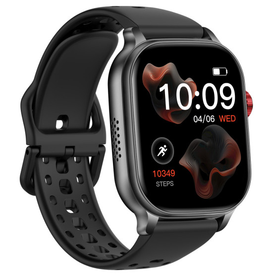 Смарт-годинник Smart Energy Rubber Black розумний годинник UWatch #13479