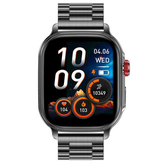Смарт-годинник Smart Energy Rubber Black розумний годинник UWatch #13480