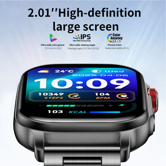 Смарт-годинник Smart Energy Rubber Black розумний годинник UWatch #13481