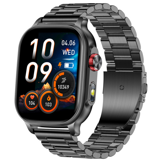 Смарт-годинник UWatch Smart Energy Steel Black