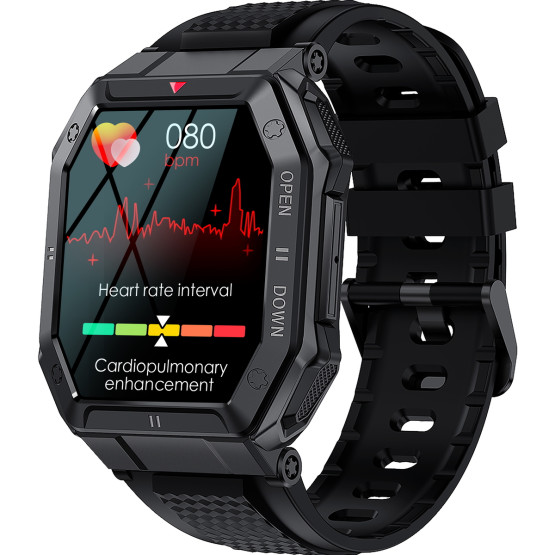 Смарт-годинник Smart Everest Black розумний годинник UWatch