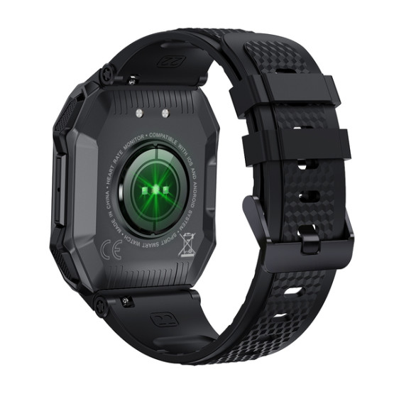 Смарт-годинник Smart Everest Black розумний годинник UWatch #6139