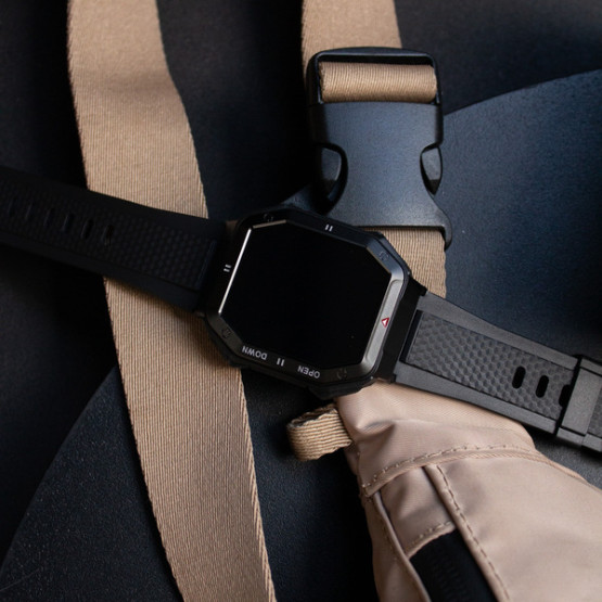 Смарт-годинник Smart Everest Black розумний годинник UWatch #6131