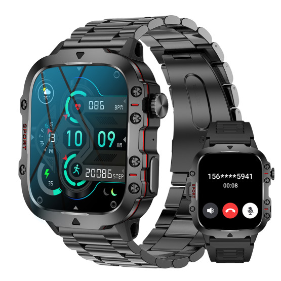 Смарт-годинник Smart Expert Nano Steel, 2 ремінці розумний годинник Lige #6582