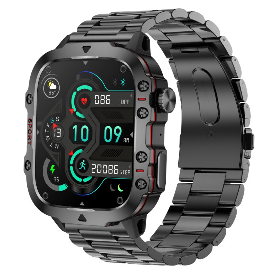 Смарт-годинник Smart Expert Nano Steel, 2 ремінці розумний годинник Lige