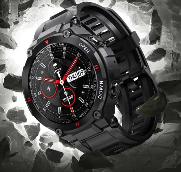 Смарт-годинник Smart Extreme Ultra Black розумний годинник UWatch #6001