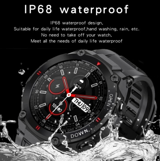 Смарт-годинник Smart Extreme Ultra Black розумний годинник UWatch #6003