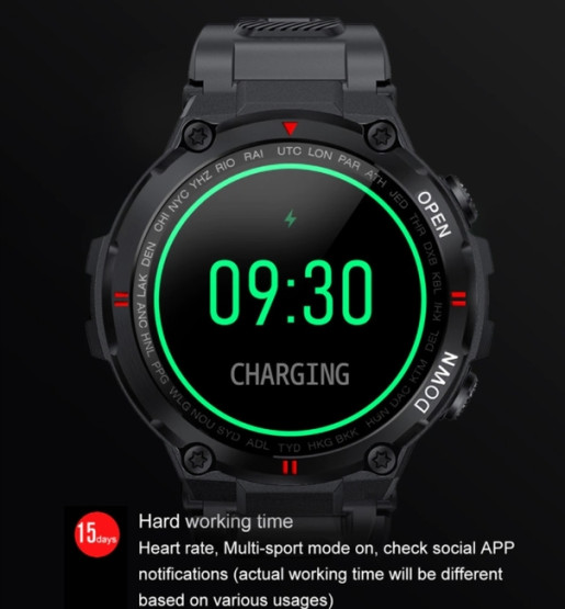 Смарт-годинник Smart Extreme Ultra Black розумний годинник UWatch #6005