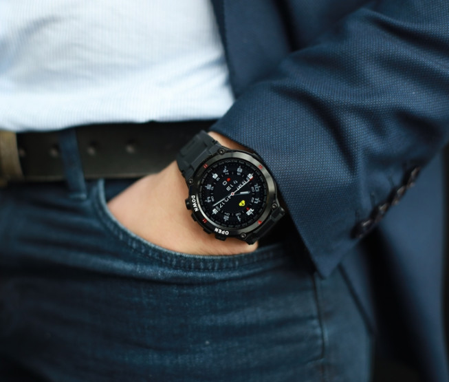 Смарт-годинник Smart Extreme Ultra Black розумний годинник UWatch #5989