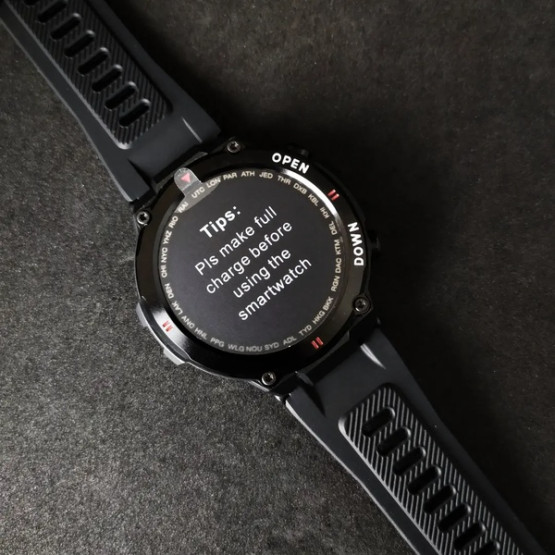 Смарт-годинник Smart Extreme Ultra Black розумний годинник UWatch #5992