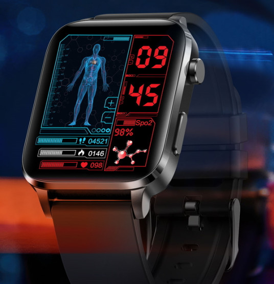 Смарт-годинник Smart F100 Black розумний годинник UWatch #6222