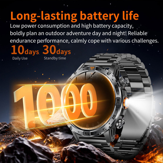 Смарт-годинник Smart Fire Steel з компасом #11206
