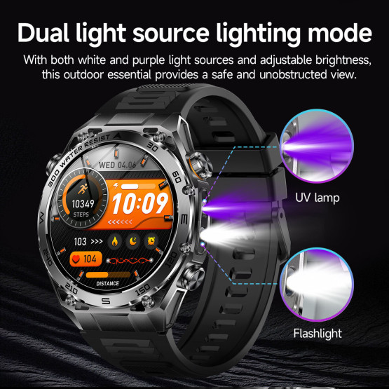Смарт-годинник Smart Flash Steel Silver 2 ремінці розумний годинник UWatch #13454
