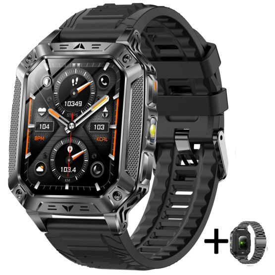 Смарт-годинник Smart Formula K+ Rubber 2 ремінці розумний годинник UWatch