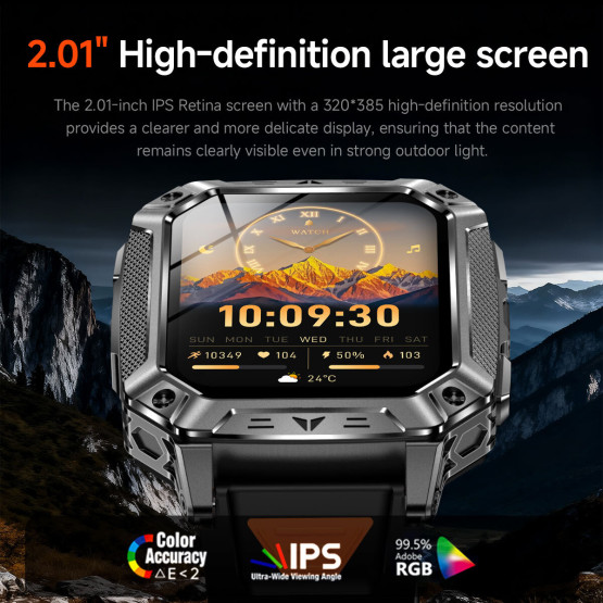 Смарт-годинник Smart Formula K+ Rubber 2 ремінці розумний годинник UWatch #11828