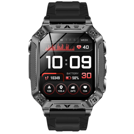 Смарт-годинник Smart Formula K+ Rubber 2 ремінці розумний годинник UWatch #11832