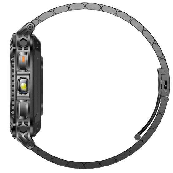 Смарт-годинник Smart Formula K+ Steel 2 ремінці розумний годинник UWatch #11823