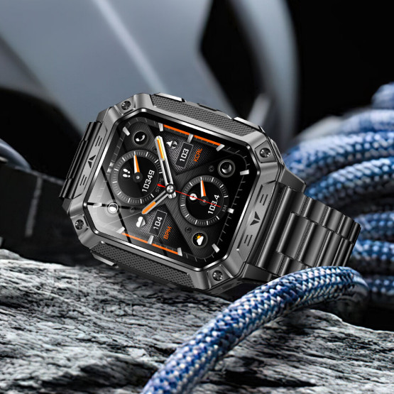 Смарт-годинник Smart Formula K+ Steel 2 ремінці розумний годинник UWatch #11813