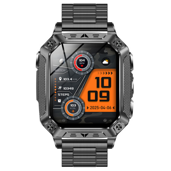 Смарт-годинник Smart Formula K+ Steel 2 ремінці розумний годинник UWatch #11815