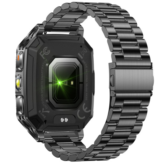 Смарт-годинник Smart Formula K+ Steel 2 ремінці розумний годинник UWatch #11816