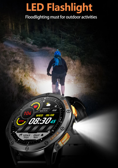 Смарт-годинник Smart GPS Max Black, 2 ремінці розумний годинник UWatch #7437