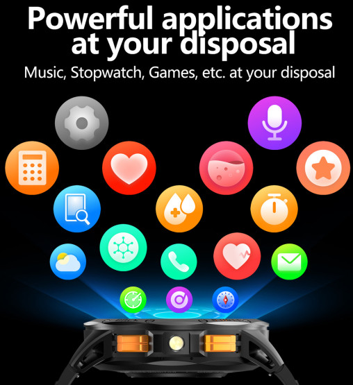 Смарт-годинник Smart GPS Max Black, 2 ремінці розумний годинник UWatch #7440