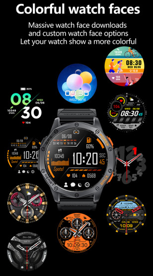 Смарт-годинник Smart GPS Max Black, 2 ремінці розумний годинник UWatch #7441