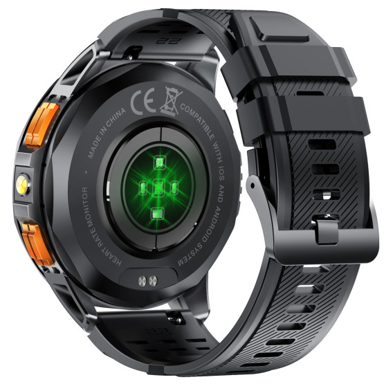 Смарт-годинник Smart GPS Max Black, 2 ремінці розумний годинник UWatch #7443