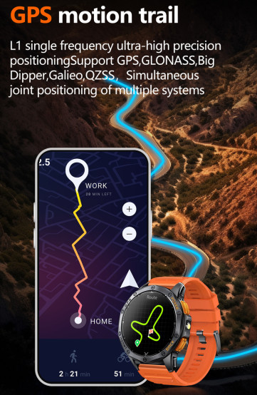 Смарт-годинник Smart GPS Max Black, 2 ремінці розумний годинник UWatch #7449