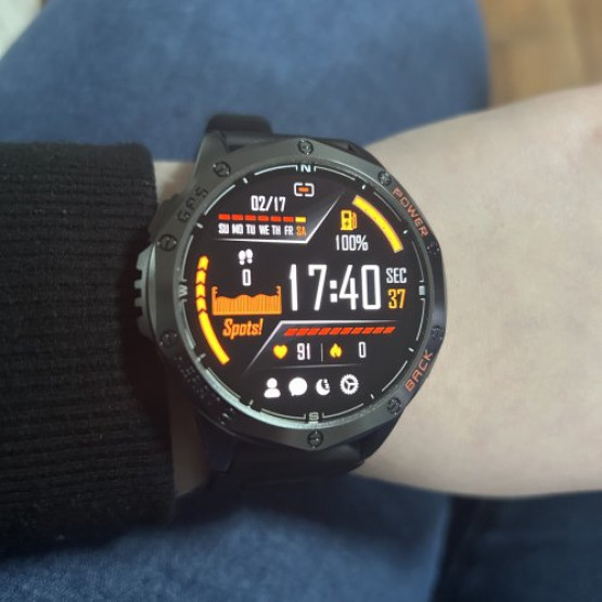 Смарт-годинник Smart GPS Max Black, 2 ремінці розумний годинник UWatch #11740