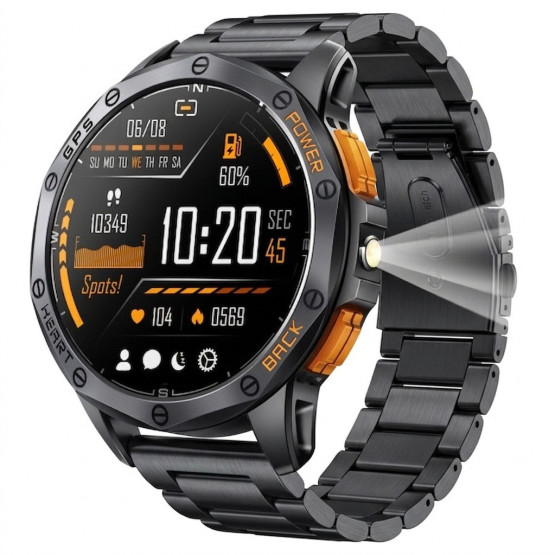Смарт-годинник UWatch Smart GPS Max Steel Black 3 ремінці