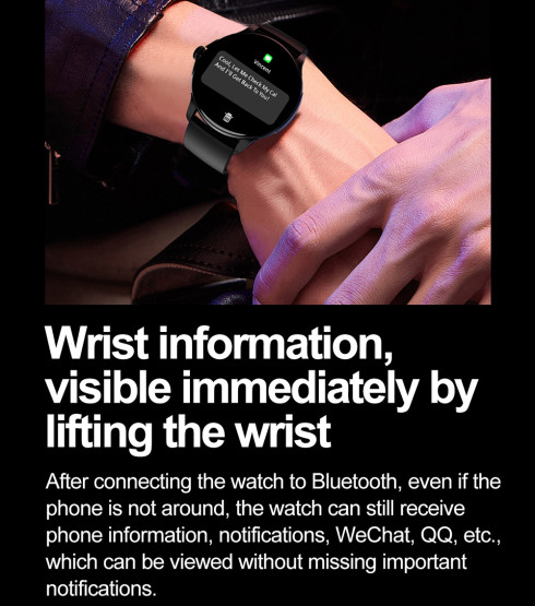 Смарт-годинник Smart Holiday Black Rubber, 2 ремінці розумний годинник UWatch #6831