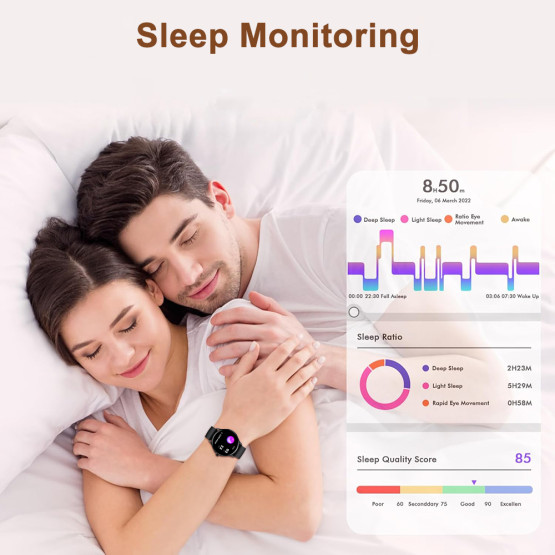 Смарт-годинник Smart Holiday Gold Steel, 2 ремінці розумний годинник UWatch #6899